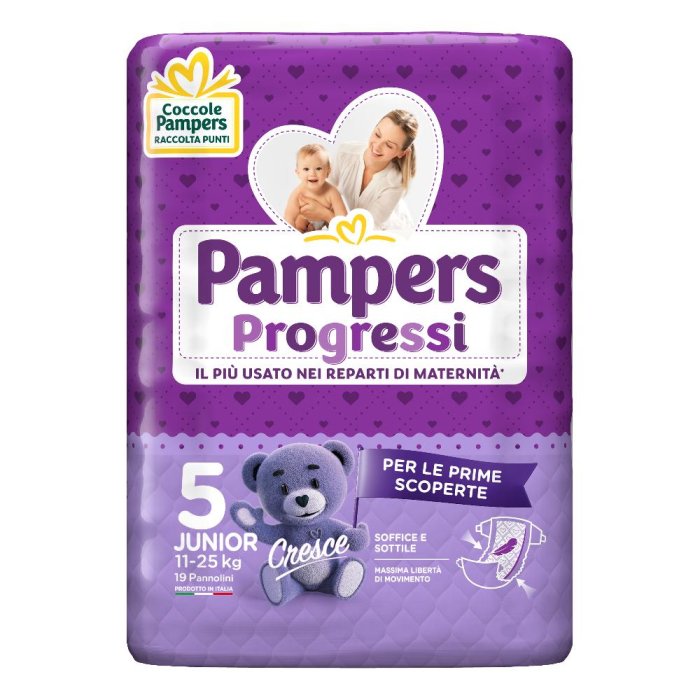 PAMPERS PREM.PROG Junior 19pz