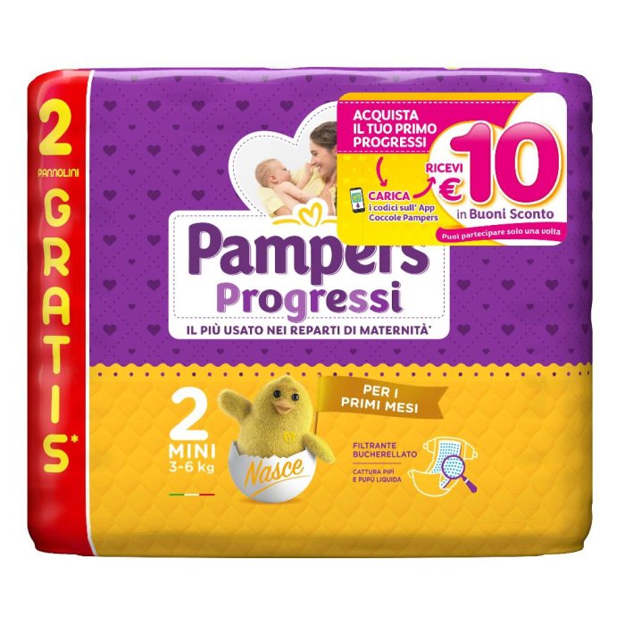 Pampers Progressi Mini Taglia 2 30 pezzi