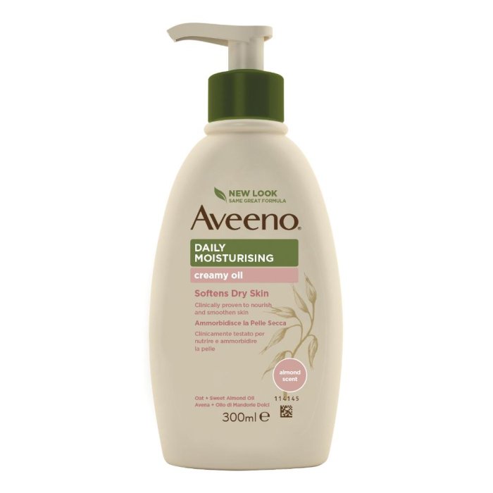 Aveeno Lenitivo Idratante Daily Crema Olio Idratante Corpo Nutriente Pelli Normali 300 ml