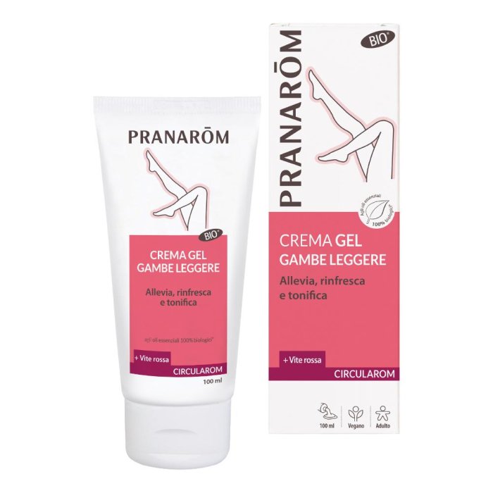Pranarom Circular Gel Gambe Leggere Defaticante e Rinfrescante per Gambe Pesanti e Stanche 100 Millilitri