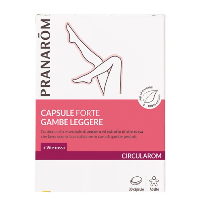 Pranarom Circular Gambe Integratore per la Circolazione delle Gambe 30 Capsule
