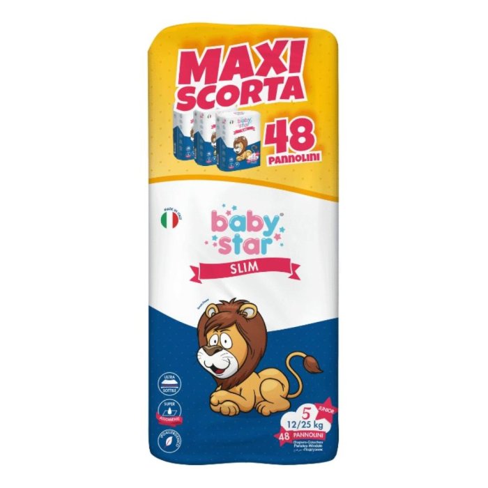Farvima Medicinali Pannolini Babystar Slim Megascorta Taglia 5 48 Pezzi