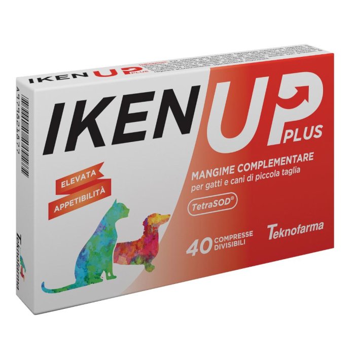 Iken Up Plus - Mangime Complementare per Gatti e Cani di Piccola Taglia 40 compresse