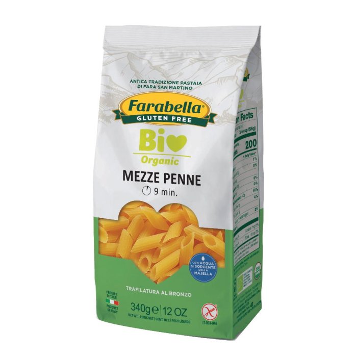 Farabella Pasta Bio Mezze Penne di Mais e Riso Senza Glutine
