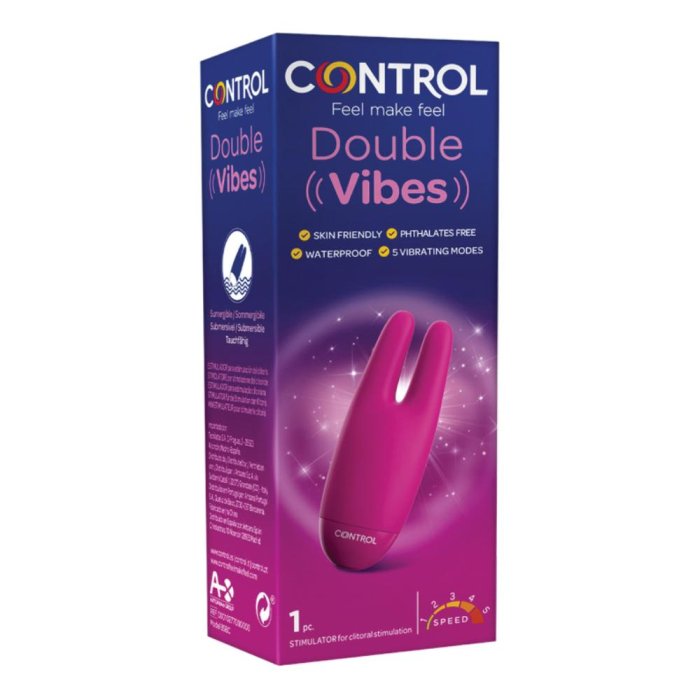 Control Toys Double Vibes Vibratore Stimolatore Clitorideo con Vibrazione