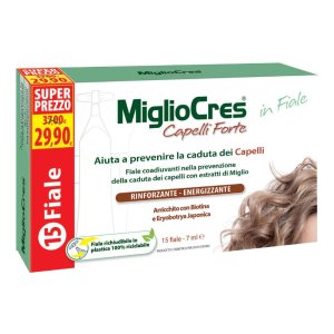 MiglioCres Capelli - Forte Trattamento Dermocosmetico in Fiale, 15 fiale