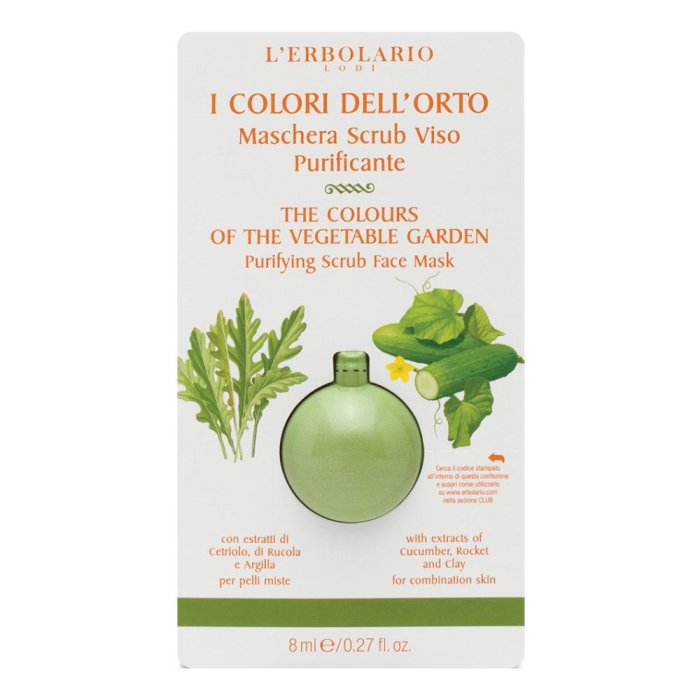 I Colori Verde maschera scrub viso - maschera scrub esfoliante per il viso