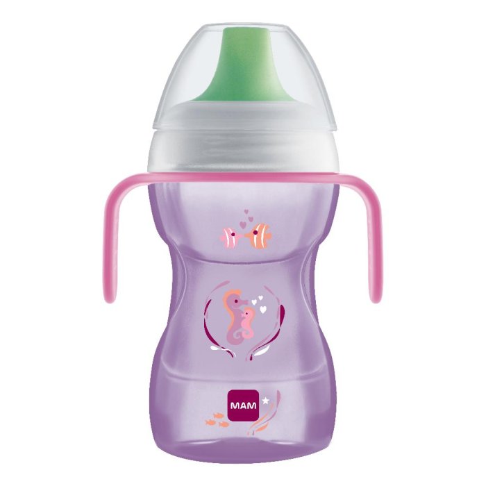 MAM Fun To Drink Tazza 8+ Mesi Capacità 270 ml Colore Rosa 1 Pezzo