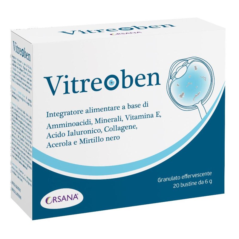 Orsana Italia Vitreoben Integratore Benessere Occhio 20 Bustine Orsana Italia Vitreoben Integratore Benessere Occhio 20 Bustine