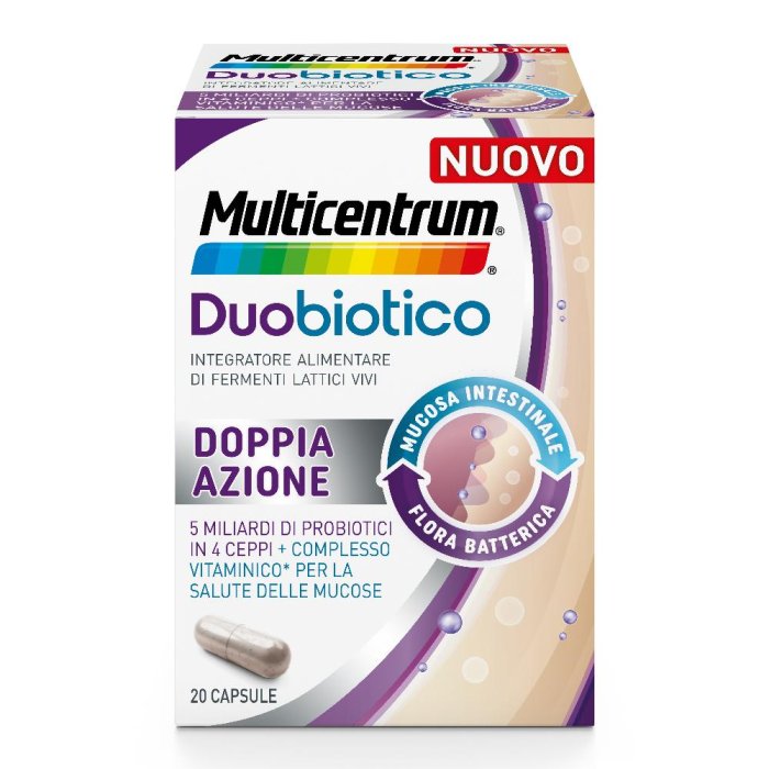 Multicentrum Duobiotico Flora Intestinale Boost Probiotici 20 Capsule