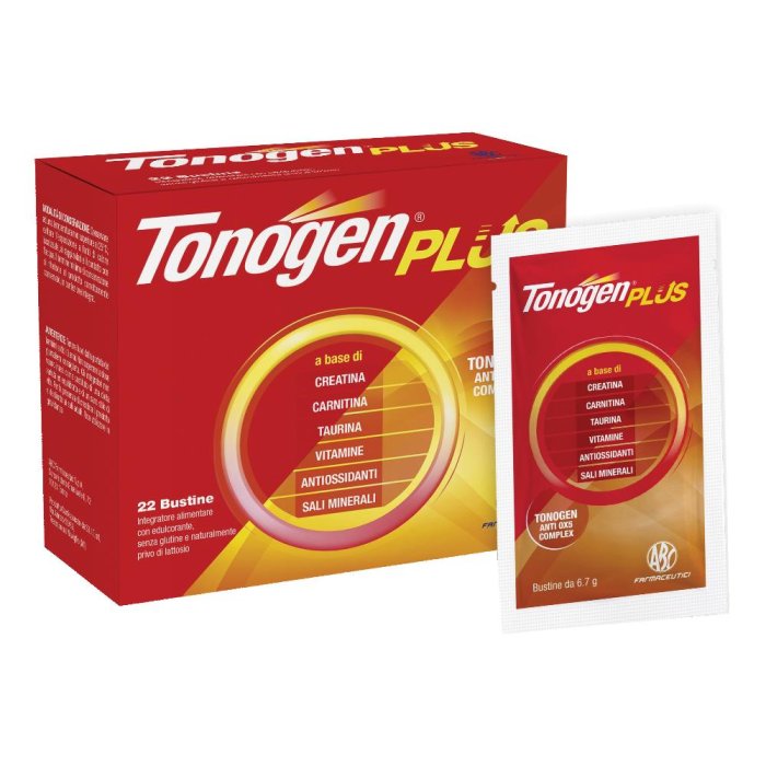 Tonogen Plus integratore alimentare 22 bustine per energia e prestazioni fisiche