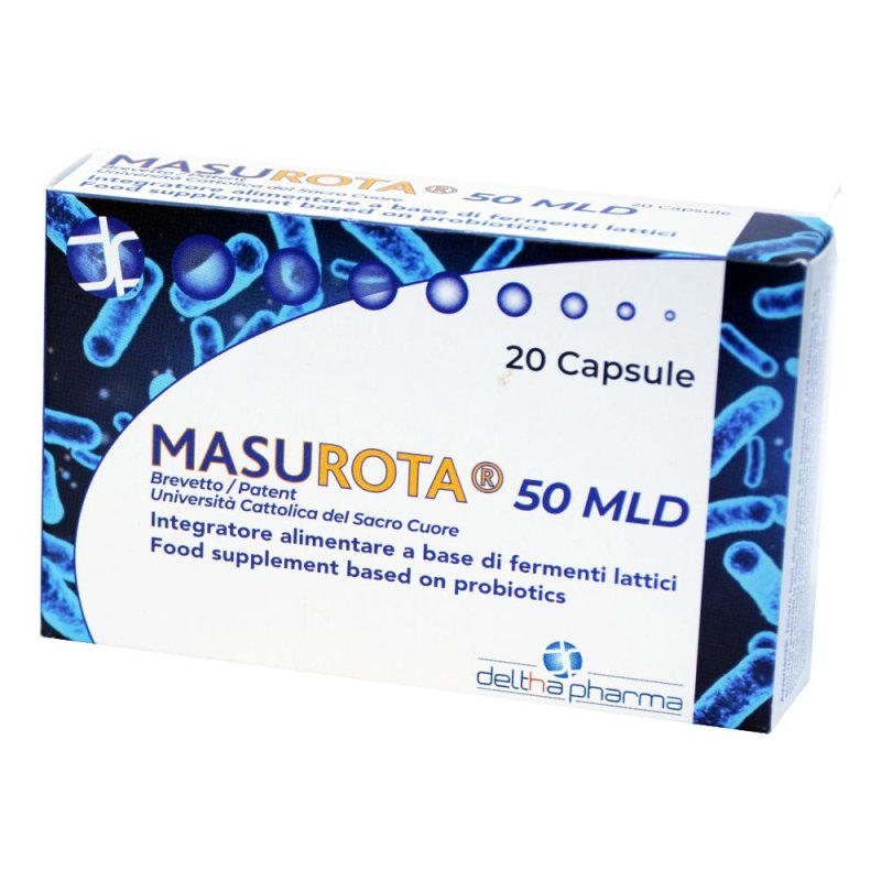 Masurota 50 MLD Integratore di Probiotici, 20 capsule