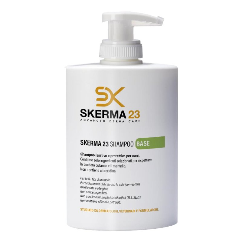 Skerma 23 shampoo base 250 ml - shampoo base delicato uso frequente