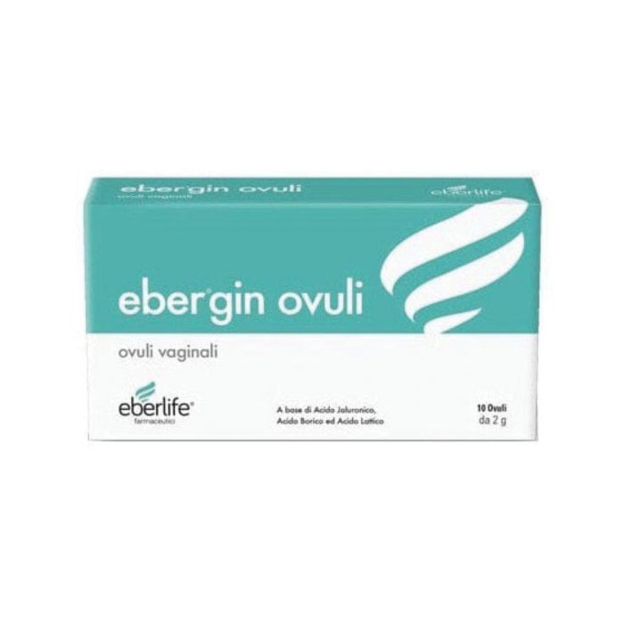 Ebergin Ovuli Vaginali 2 g Confezione da 10 per Benessere e Idratazione Intima