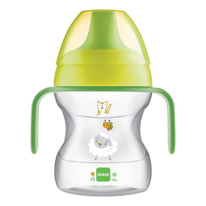MAM Learn To Drink Cup Animal Capacità 190 ml Colore Verde 1 Pezzo