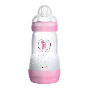 MAM Biberon Easy Start Anti Colic Capacità 260 ml 2M+ Colore Rosa 1 Pezzo
