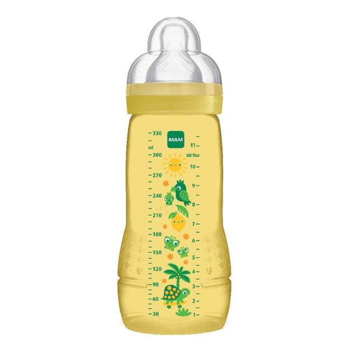 MAM Easy Active Baby Bottle 4+ M Capacità 330 ml Biberon Neutro 1 Pezzo