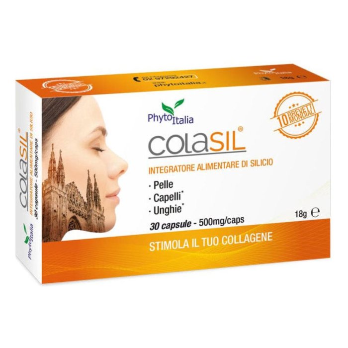 Colasil Integratore in Capsule 30 Pezzi – Silicio Organico e Collagene per Benessere di Articolazioni, Ossa, Pelle, Capelli e Unghie
