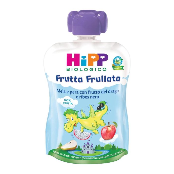 Hipp Frutta Frullata - Pera E Mela Frutto Del Drago E Ribes Nero 90g