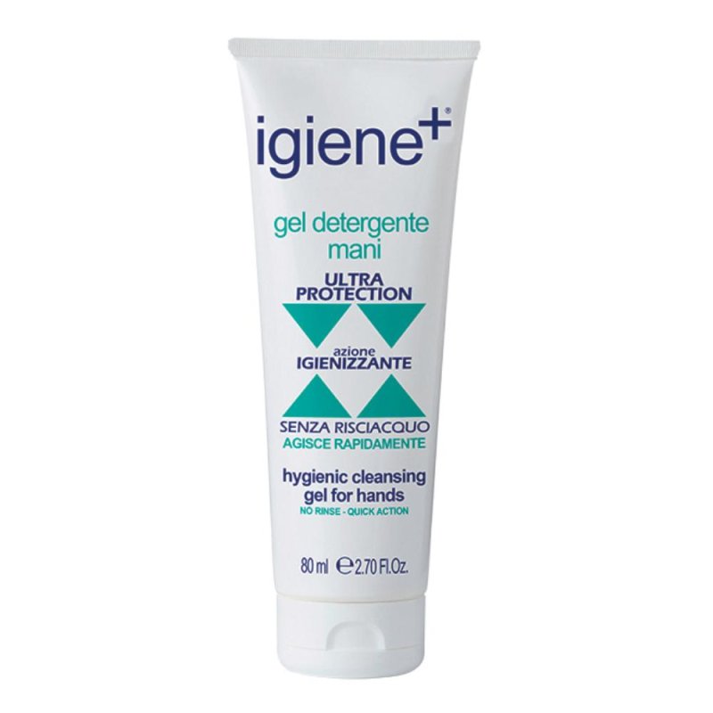 Igiene+ Gel Mani Detergente Antibatterico Senza Risciacquo 80 ml