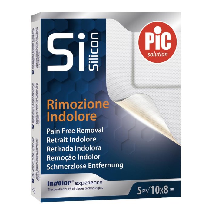 Pic SI Silicon - Cerotto in TNT Ultra-delicato 10cm x 8cm 5 Cerotti