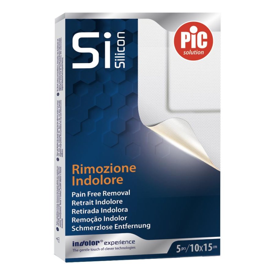 PikDare Pic Artsana Specialista delle Iniezioni e delle Medicazioni Cerotto Si Silicone 10 x 15 5 pz