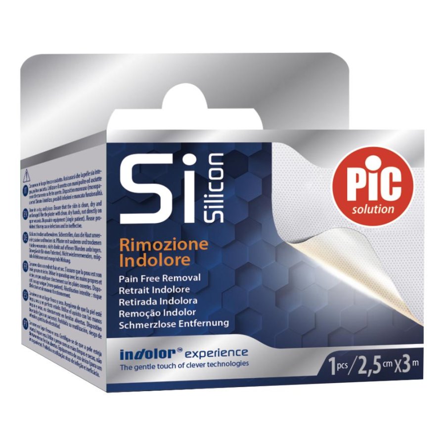 PikDare Pic Artsana Specialista delle Iniezioni e delle Medicazioni Cerotto Si Silicone Rocchetto 2,5 x 3