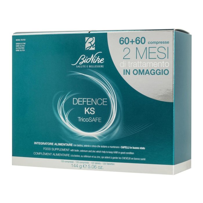 Defence Ks Tricosafe Integratore Alimentare Bionike  60 + 60 Compresse