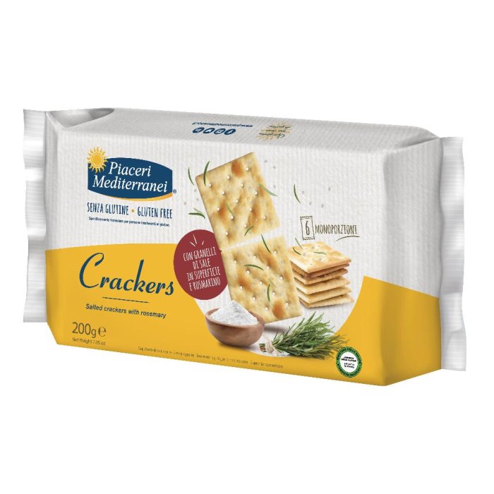 Piaceri Mediterranei Crackers 200 g Senza glutine