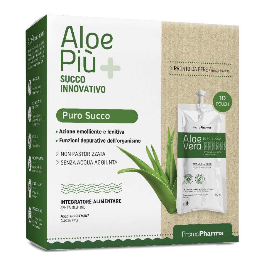 ALOE PIU'Succo Puro 10Stk PRP