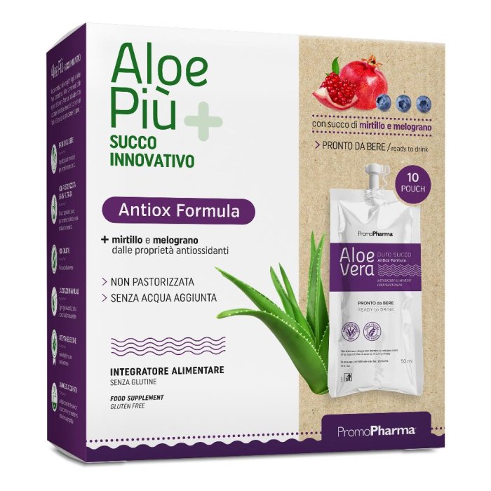 Aloe Più Antiox 10 stick - integratore a base di aloe e antiossidanti in stick pack