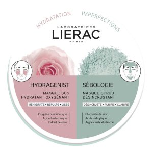 Lierak Trattamenti Antietà Rassodanti Hydragenist Idratante + Sebologie Purificante 2 Mono Maschere 6 ml