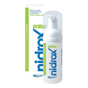Nidrox One Schiuma anti traspirante contro sudore eccessivo mani, piedi, ascelle 50 ml