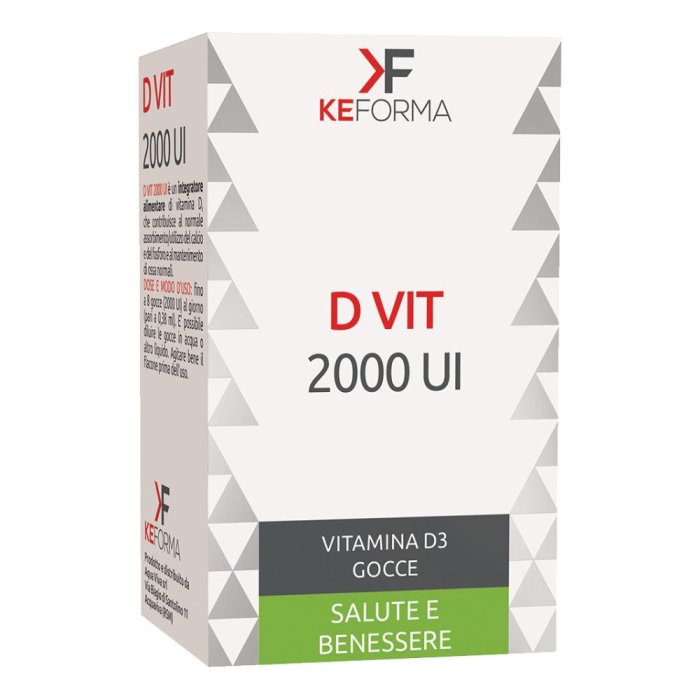 D Vit 2000 UI gocce 35 ml - integratore di vitamina D3 ad alto dosaggio