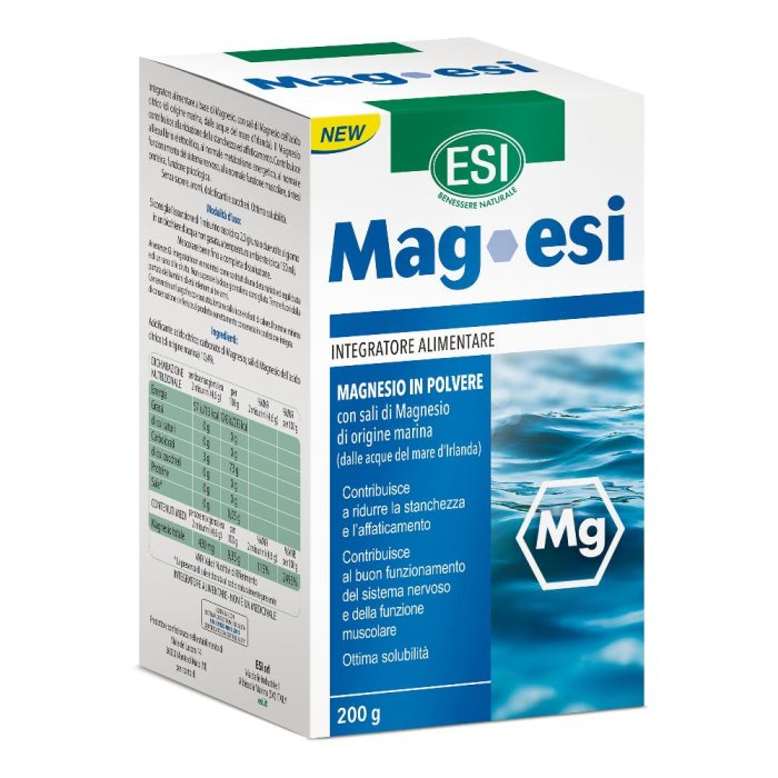 ESI MagEsi - Integratore di Magnesio in Polvere 200g