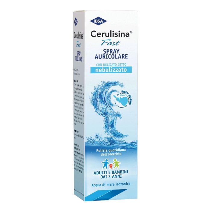 Cerulisina Fast Spray Auricolare Soluzione Isotonica per la Detersione dell'Orecchio 100 ml