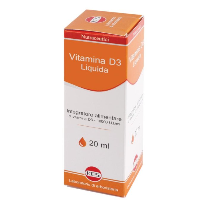 Kos Vitamina D Liquida 20ml 10000UI/ml