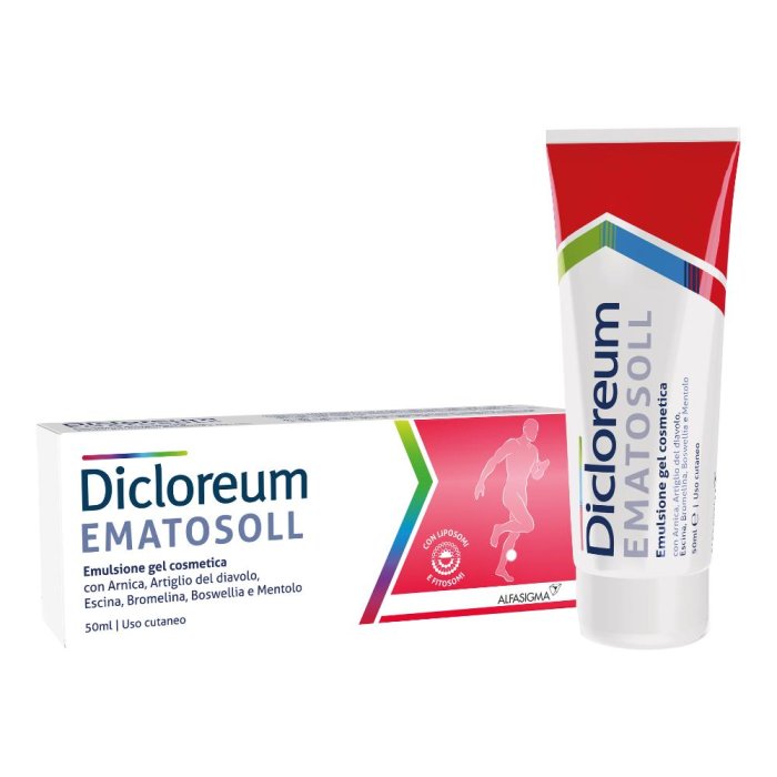 Dicloreum Ematosoll Gel Lenitivo e Rinfrescante per il Benessere della Pelle 50 Ml