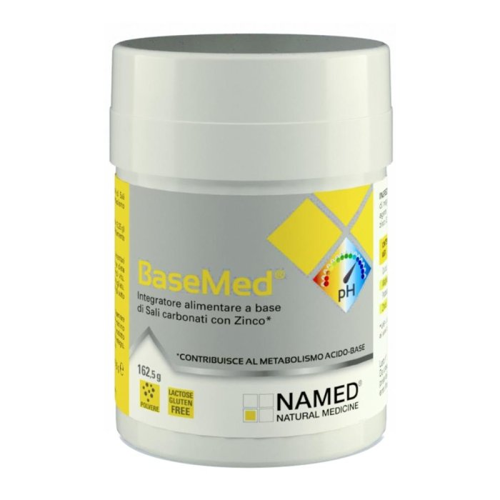 Basemed Polvere 162,5 Grammi Integratore Alimentare Alcalinizzante per Equilibrio Acido Base e Benessere Gastrointestinale