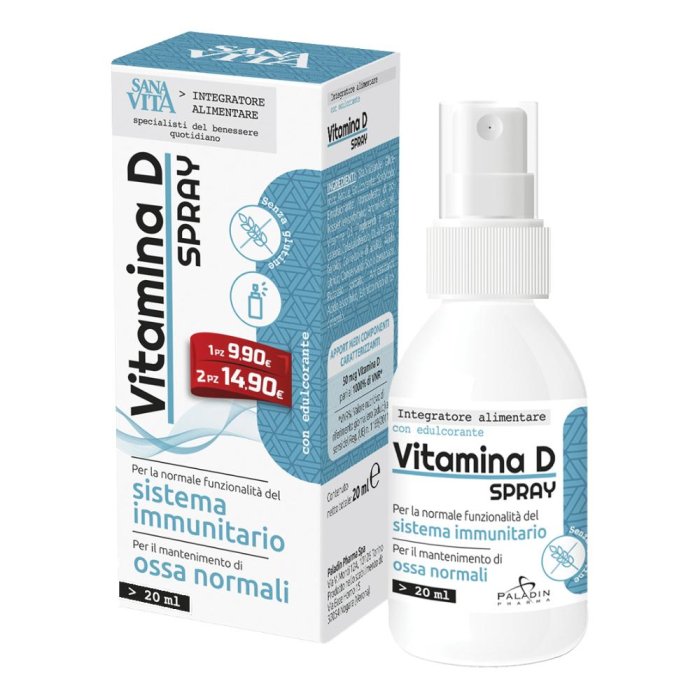 Sanavita Vitamina D spray - integratore di vitamina D3 in spray orosolubile