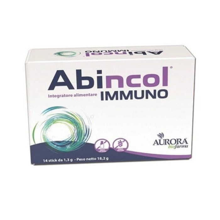 Aurora Biofarma Abincol Immuno Integratore Alimentare 14 Stick Orosolubili