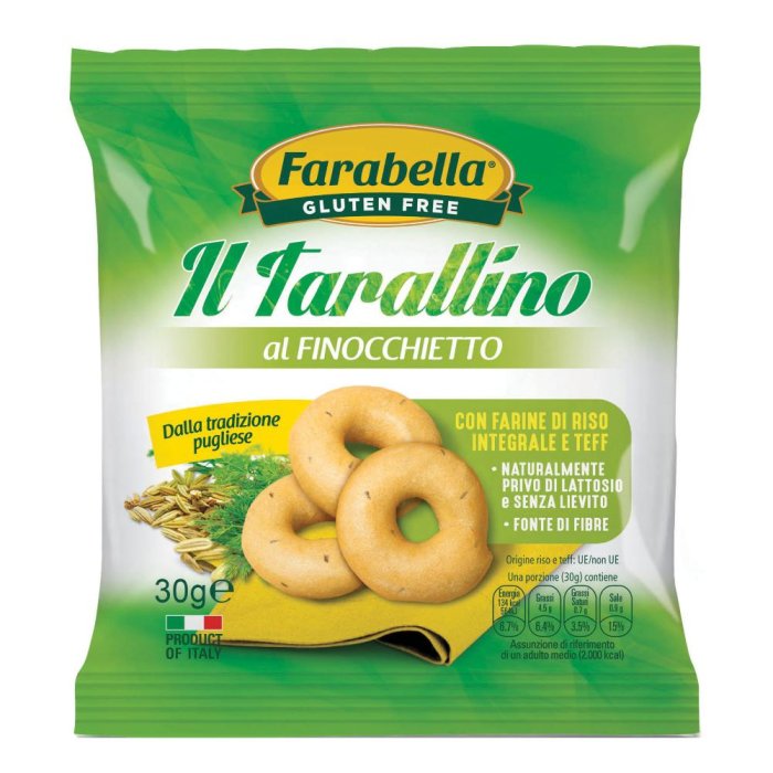 Farabella Senza Glutine Il Tarallino Al Finocchietto 30 Grammi