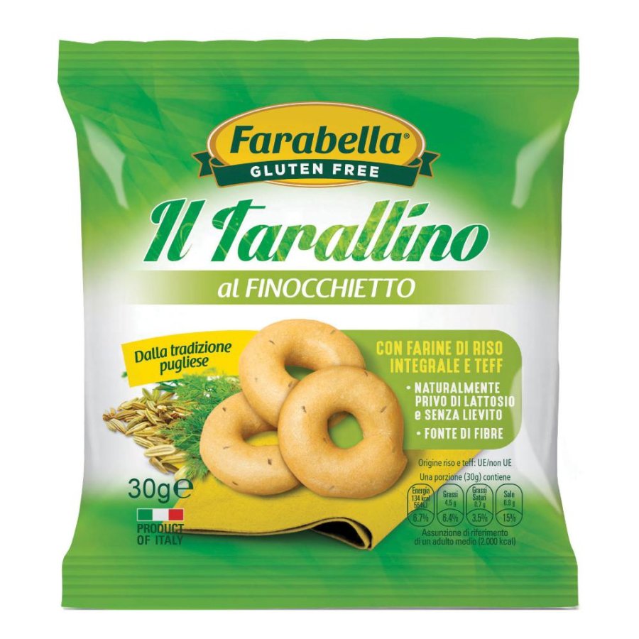 Farabella Senza Glutine Il Tarallino Al Finocchietto 30 Grammi Farabella Senza Glutine Il Tarallino Al Finocchietto 30 Grammi