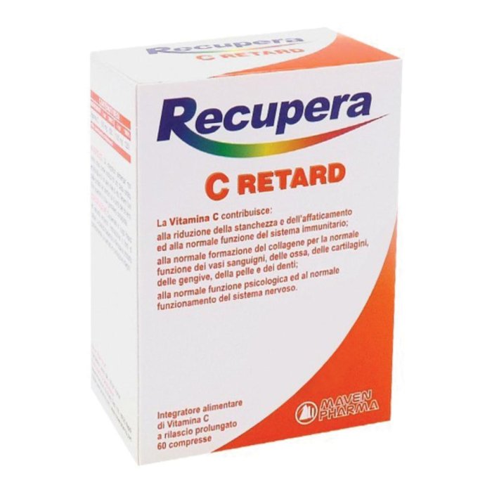 Recupera C Retard 60 Compresse a Rilascio Prolungato Integratore di Vitamina C per Sistema Immunitario