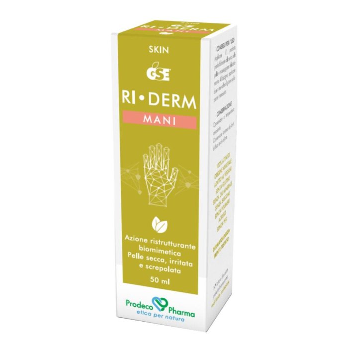 GSE RiDerm Mani 50 ml - crema mani riparatrice con estratto di semi di pompelmo