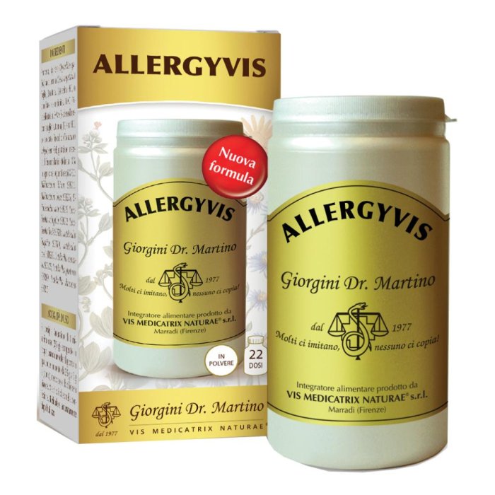 Allergyvis Polvere 100 g Giorgini Integratore Naturale per Allergie Stagionali e Benessere Respiratorio