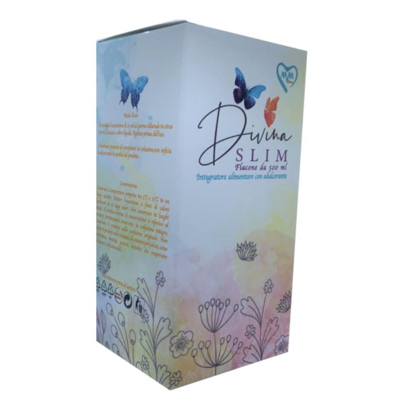 Divina Slim Pesca 500 ml Integratore Drenante Snellente al Gusto di Pesca