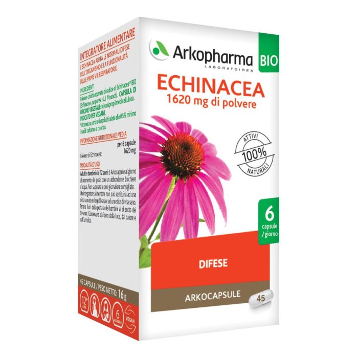Arkocapsule Echinacea Bio Integratore Difese Immunitarie 45 Capsule