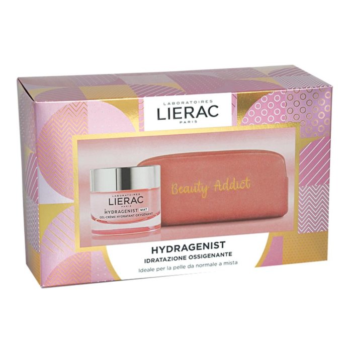 Lierac Cofanetto Hydragenist Mat Gel Crema 50 Ml + Pochette