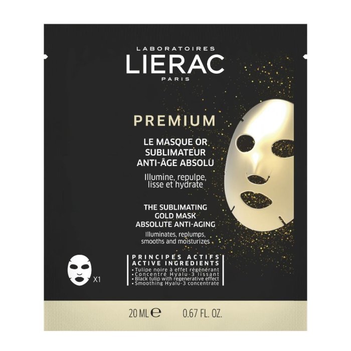 Lierak Trattamenti Antietà Rassodanti Premium Antirughe Profondo Maschera Oro 20 ml